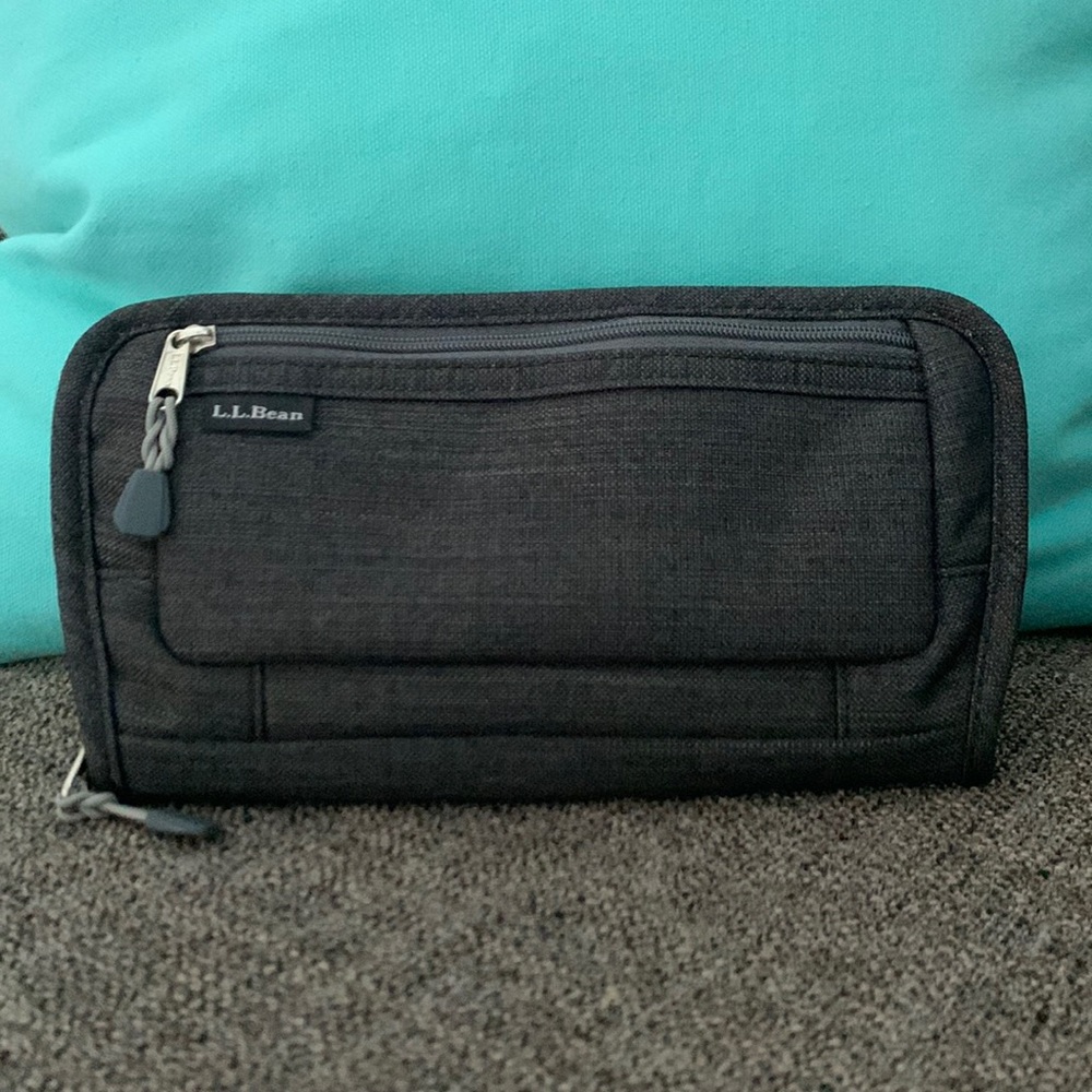 L.L. Bean Black Travel Wallet